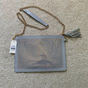 Mudpie grey and gold cross-body bag - new with tags